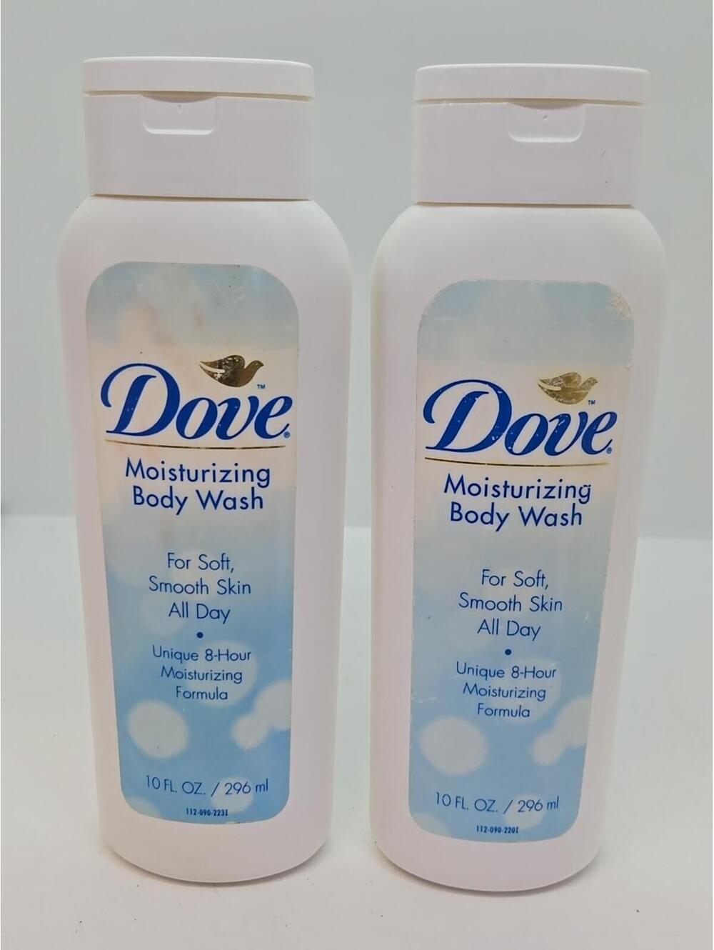 Dove Moisturizing Body Wash Gentle Cleansing 10 oz. Vintage 1990's Lot Of 2 New